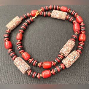 Trade bead stone and glass Necklace